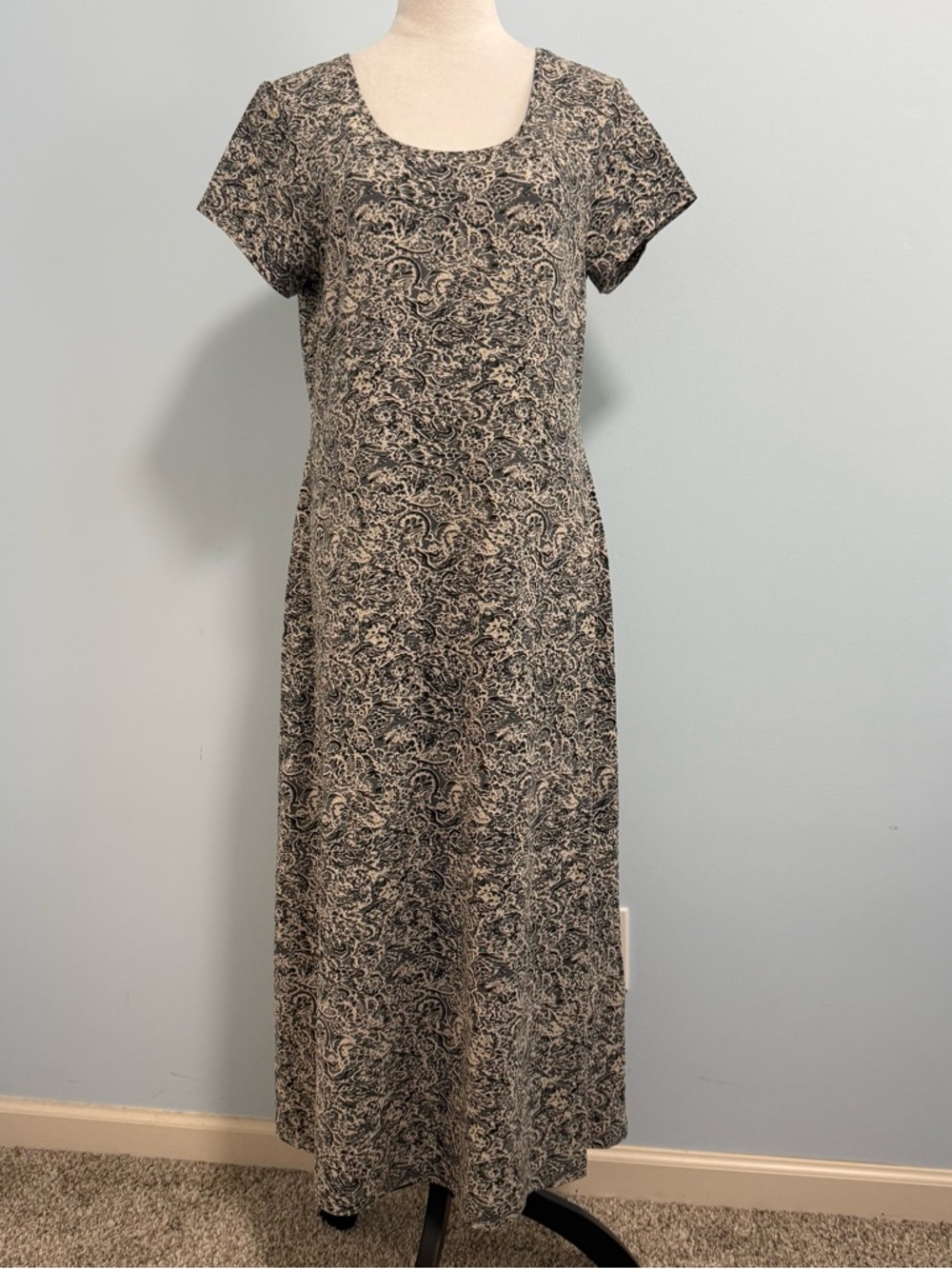 Peruvian Connection Maxi Dress Size L Paisley Floral